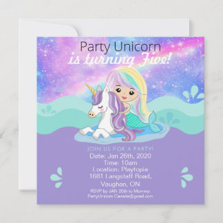 Sirène + Invitation Du Parti Unicorn