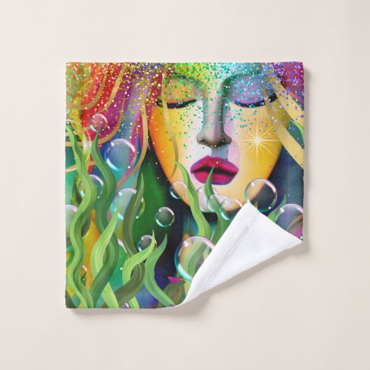 Sirène magique (Gant de toilette)