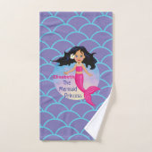 Sirène Magique Sous La Mer Anniversaire (Serviette à main)