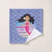 Sirène Magique Sous La Mer Anniversaire (Gant de toilette)