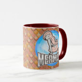 Sirène mignonne PINK Mug (Devant droit)