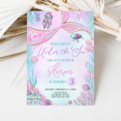 Sirène modifiable Anniversaire Invitation Sirène S
