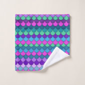 Sirène multicolore aux couleurs variées (Gant de toilette)