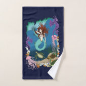 Sirène Mystique Océan Fantastique Vie Bleue de la (Serviette à main)