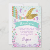 Sirène Ou Sous La Mer Carte de remerciements Anniv (Devant)