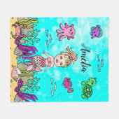 Sirène personnalisée sous couverture de mer (Devant (Horizontal))