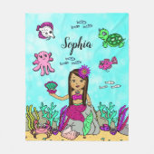 Sirène personnalisée sous couverture de mer (Devant)