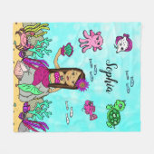 Sirène personnalisée sous couverture de mer (Devant (Horizontal))