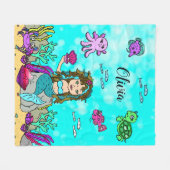 Sirène personnalisée sous couverture de mer (Devant (Horizontal))