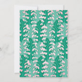 Sirène rose Sous La Mer Invitations Anniversaires (Dos)