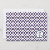 Sirène sous la mer Invitation d'anniversaire (Dos)