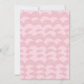 Sirène Sous Le Baby shower De Mer Invitation Girl (Dos)