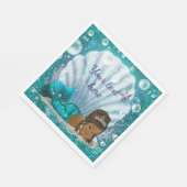 Sirène Sous Les Serviettes En Papier Mer (Coin)