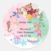 Sirène Sous Les Stickers Merci De Mer (Devant)