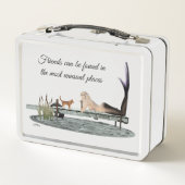 Sirène Sur Bateau Dock Lunchbox en métal (Dos)