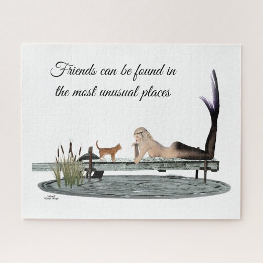 Sirène Sur Bateau Dock Puzzle (Horizontal)