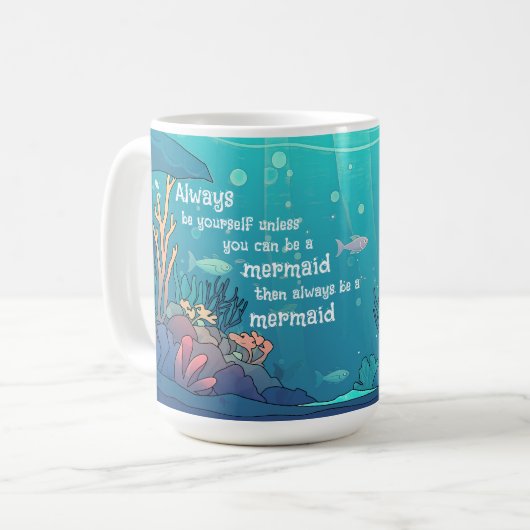 Sirène - Tasse de 15 oz. (Devant gauche)