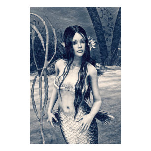 Sirène Vintage Photo Ancienne Fantaisie Artistique