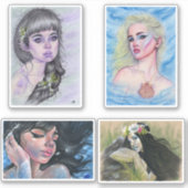 Sirène vynil découpe autocollants (Devant)