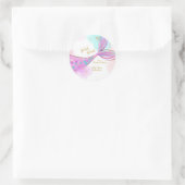 Sirène Whimsical Sous Sticker Rond De Mer (Sac)