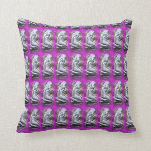 sirènes assises violet coussin