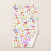Sirènes Blanc (Serviette à main)
