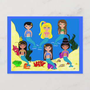 Sirènes du monde entier Carte postale