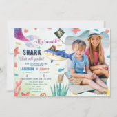 Sirènes Et Pirates Invitation Anniversaire (Devant)