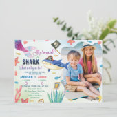 Sirènes Et Pirates Invitation Anniversaire (Debout devant)