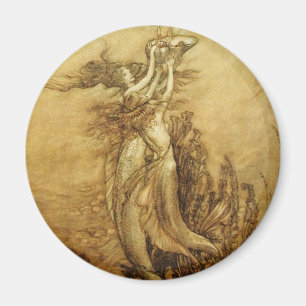 Sirènes Pêcher pour Pearls Magnet