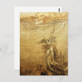 Sirènes Pêcher Pour Perles Carte Postale (Devant / Derrière)