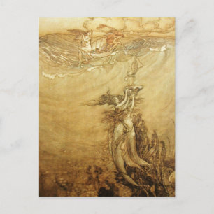 Sirènes Pêcher Pour Perles Carte Postale