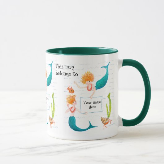 Sirènes Ringer Mug à personnaliser (Droite)