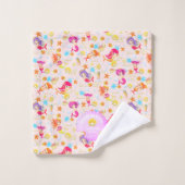 Sirènes Rose pêche (Gant de toilette)