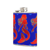 sirènes rouges sur flacon bleu (Gauche)