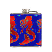 sirènes rouges sur flacon bleu (Dos)