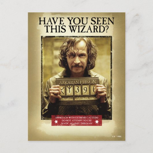 Sirius Black Gezocht Poster Briefkaart (Voorkant)