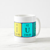 Sirius nom de table périodique mug 2 (Devant droit)