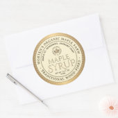 Sirop d'érable biologique Étiquette traditionnel à (Enveloppe)