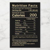 Sirop d'érable étanche Nutrition Étiquette aliment (Étiquettes simples)