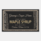 Sirop d'érable Étiquette avec valeur nutritive Noi (Devant)