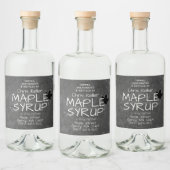 Sirop d'érable Étiquette de tableau noir Mason Jar (Bouteilles)