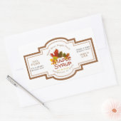 Sirop d'érable Feuille d'érable trio Étiquette de  (Enveloppe)