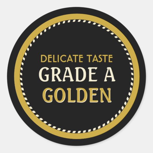 Sirop d'érable Grade A Or Noir d'or Étiquette (Devant)