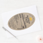 Sirop d'érable Kraft - valeur nutritive Étiquette  (Enveloppe)