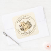 Sirop d'érable Maple Leaf en or Étiquette modifiab (Enveloppe)