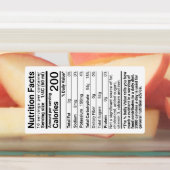 Sirop d'érable Valeur nutritive Étiquettes impermé (Apposé)