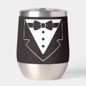 Siroter en style - Tuxedo Stemless Wine Tumbler (Avant)