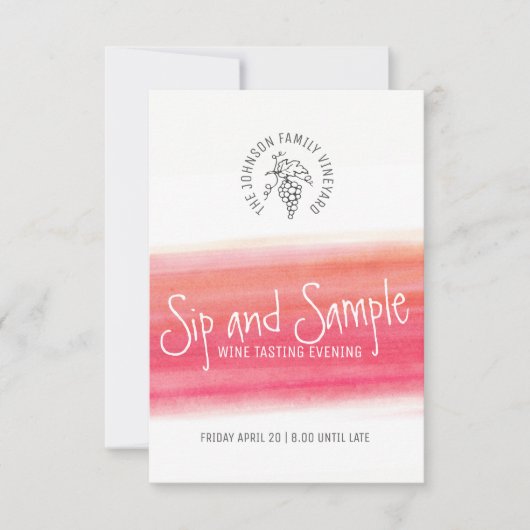Siroter et déguster des invitations à déguster du  (Devant)