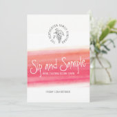 Siroter et déguster du vin rouge carte de performa (Debout devant)